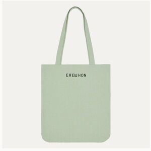 EREWHON Linen Tote Bag Sea Green